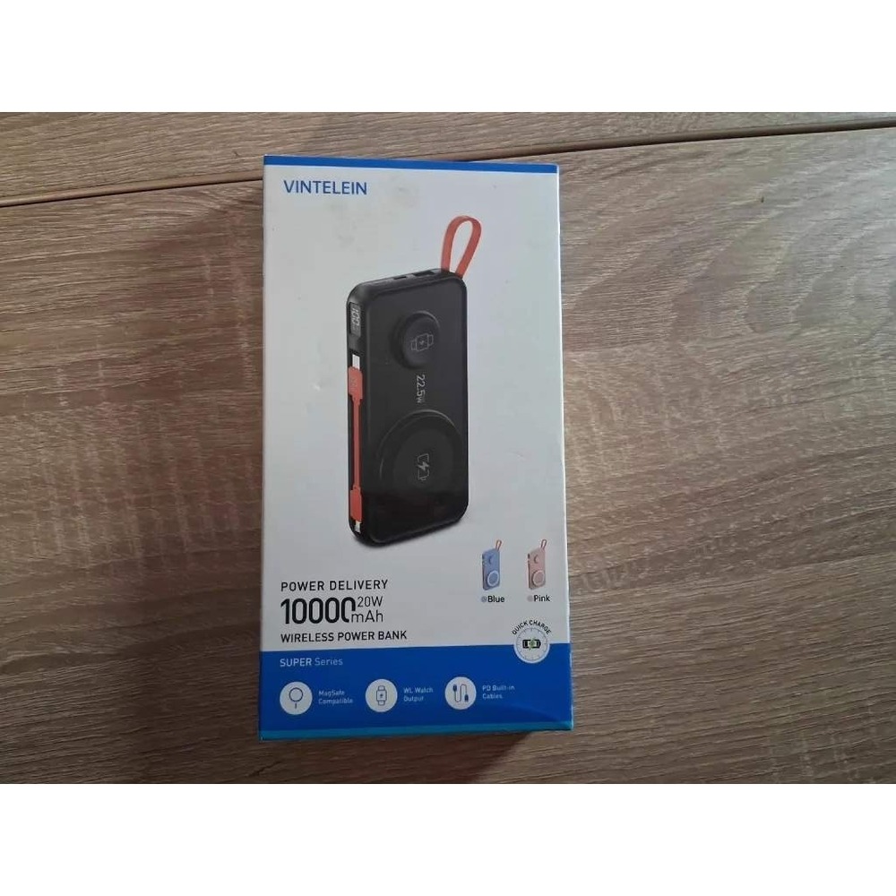 Vintelein 10000mAh Wireless Power Bank 20W PD MagSafe Blue Super Series